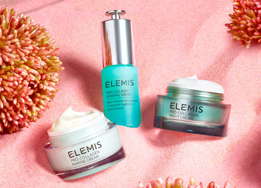 elemis products including pro-collagen marine cream