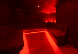 Red Glowing Steam Room