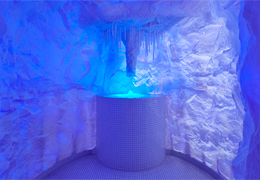 Glowing Ice Cave