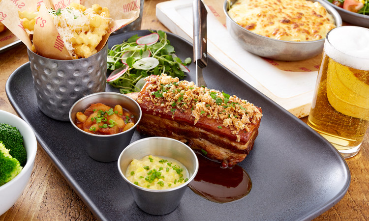 ribs, fries and coleslaw