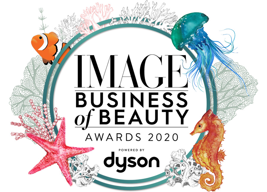 image business of beauty award sticker