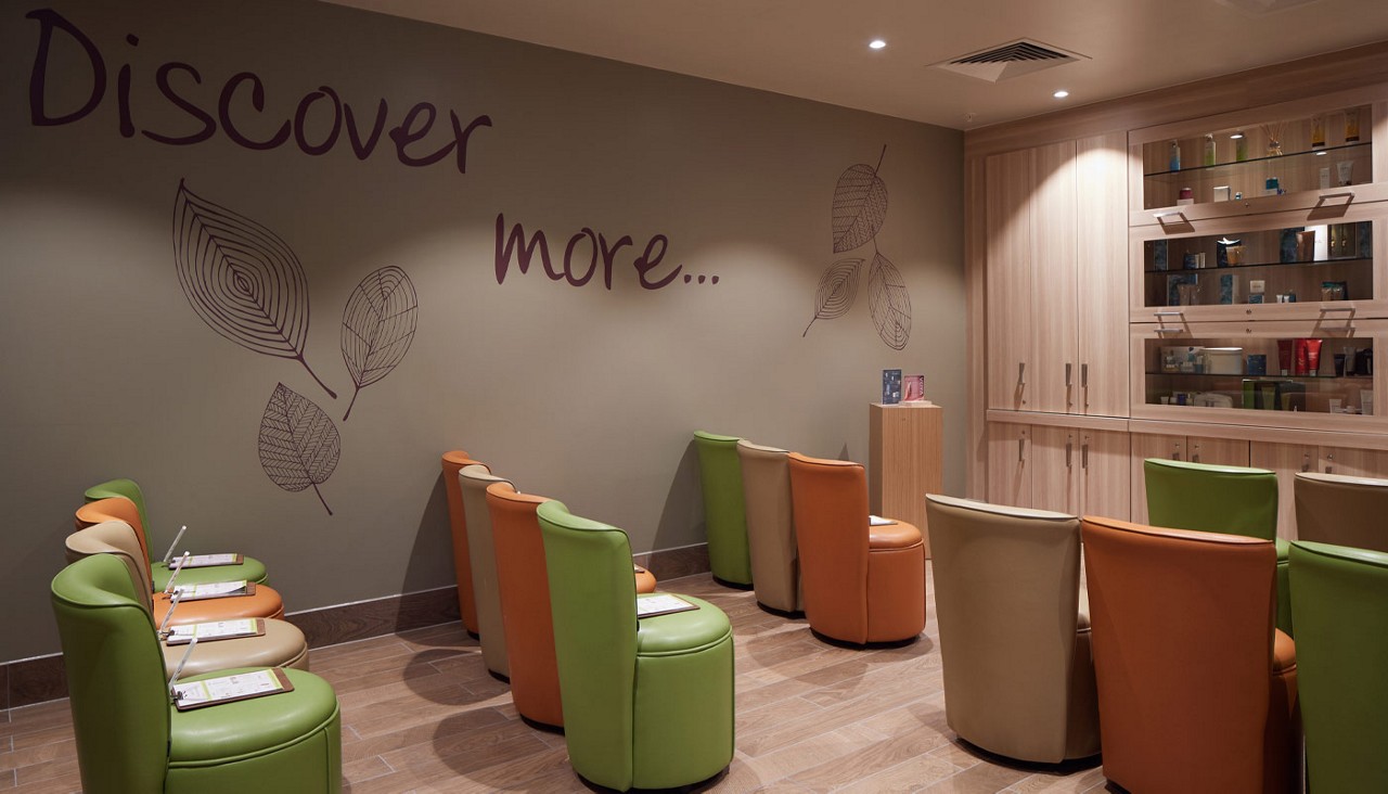 Comfortable seating in the Discovery Area.